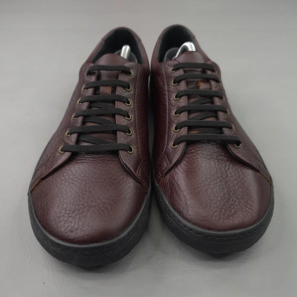 Birchbury Bramfords Shoes Mens Size 11.5 Brown Leather Lace Up Sneakers Casual